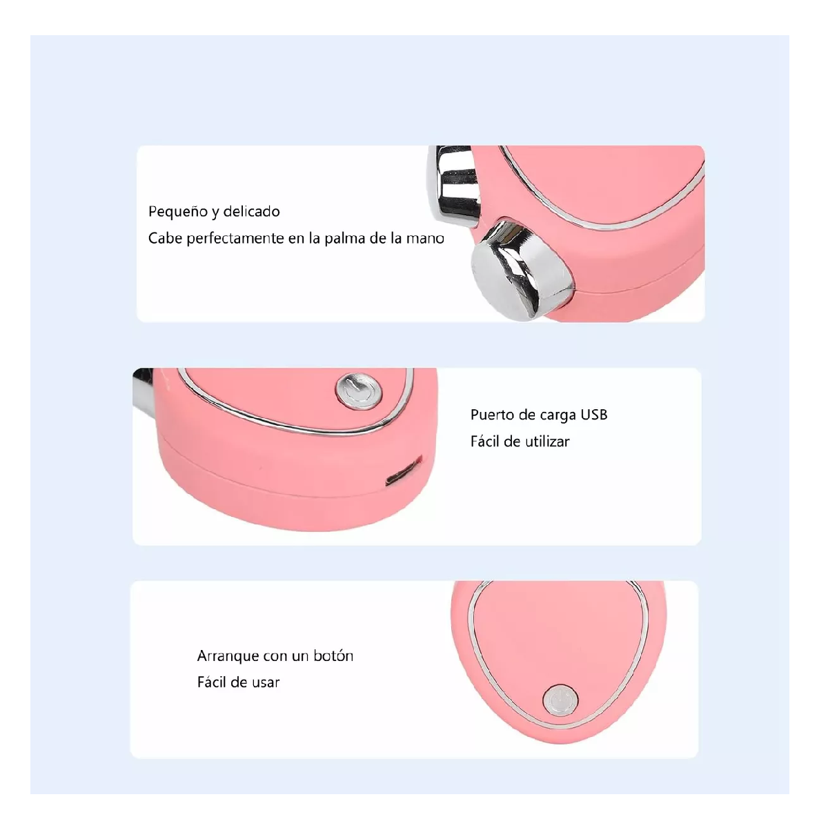 Foto 3 pulgar | Masajeador De Microcorriente De La Piel Y La Cara Belug Rosa