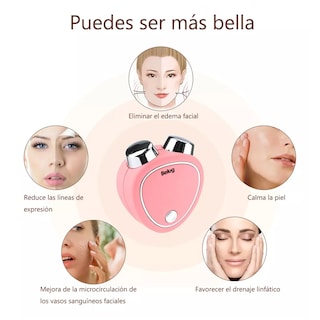 Foto 3 | Masajeador De Microcorriente De La Piel Y La Cara Belug Rosa