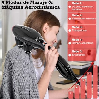 Foto 3 | Masajeadores Eléctricos, Pistola De Masaje Eo Safe Imports Esi-16294-1 Negro