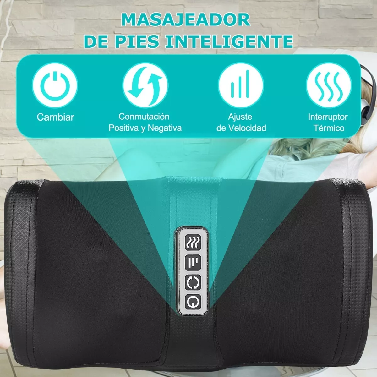 Foto 5 pulgar | Eléctrico Masajeador De Pierna Pies Brazo Rodilla Eo Safe Imports Esi-8115-1 Negro
