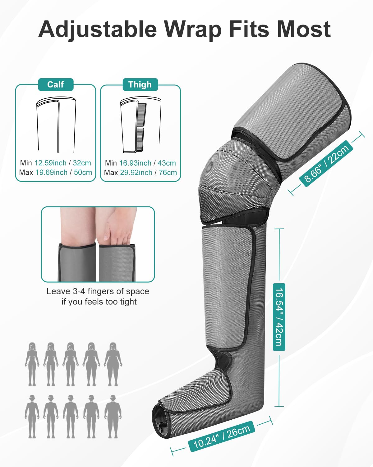 Foto 6 | Masajeador De Piernas Nekteck Air Compression Heat Vibration