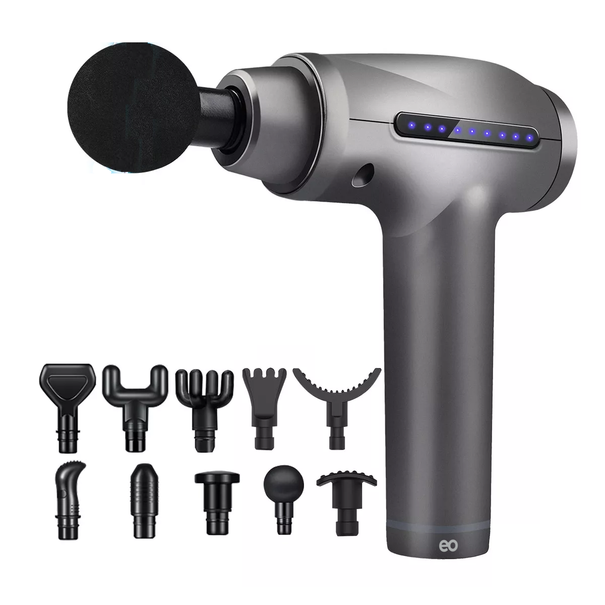 Foto 3 pulgar | Pistola De Masaje Muscular 30 Velocidades Eo Safe Imports Esi-10318-1 Gris