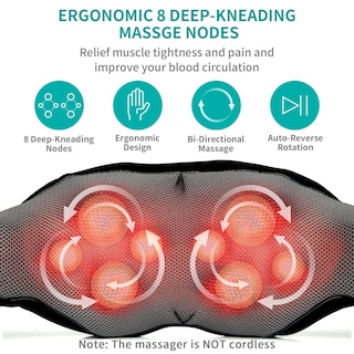 Foto 2 | Masajeador De Cuello Y Espalda Con Calor Nekteck Electric Shiatsu