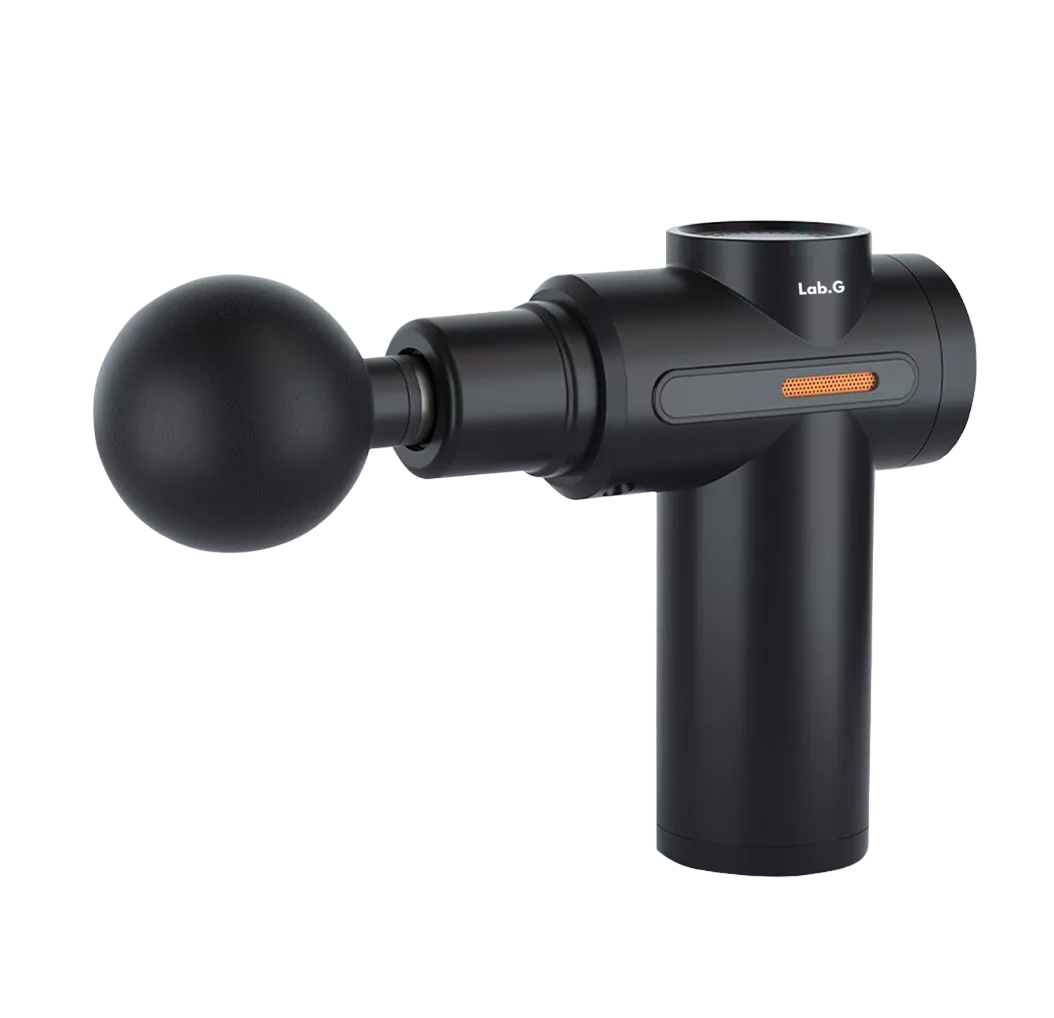Pistola De Masaje Eléctrico Muscular Masajeador 4 Cabezales Negro