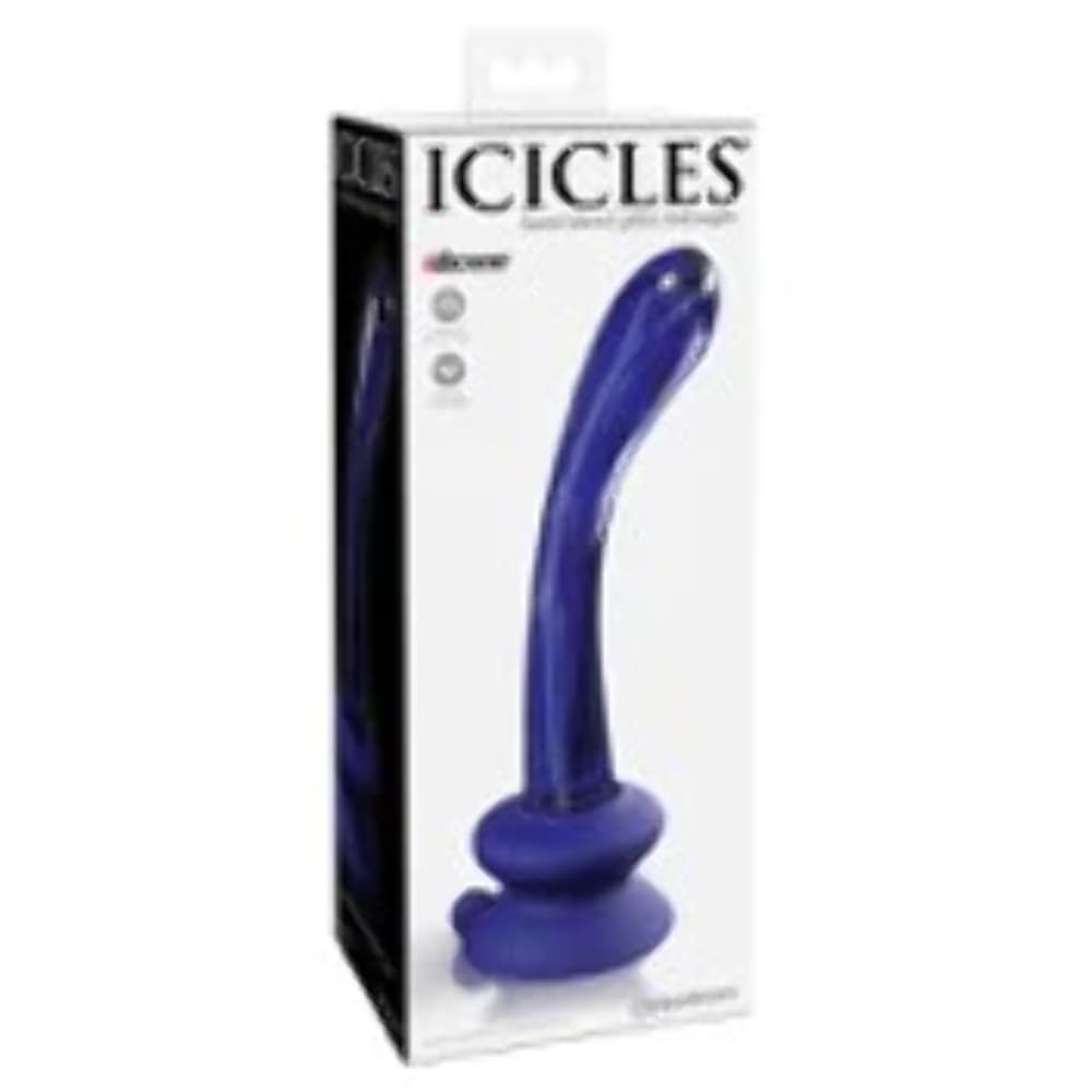 Foto 3 pulgar | Ventosa De Vidrio G-spot Wand Pipedream Icicles No. 89 Blue - Venta Internacional.