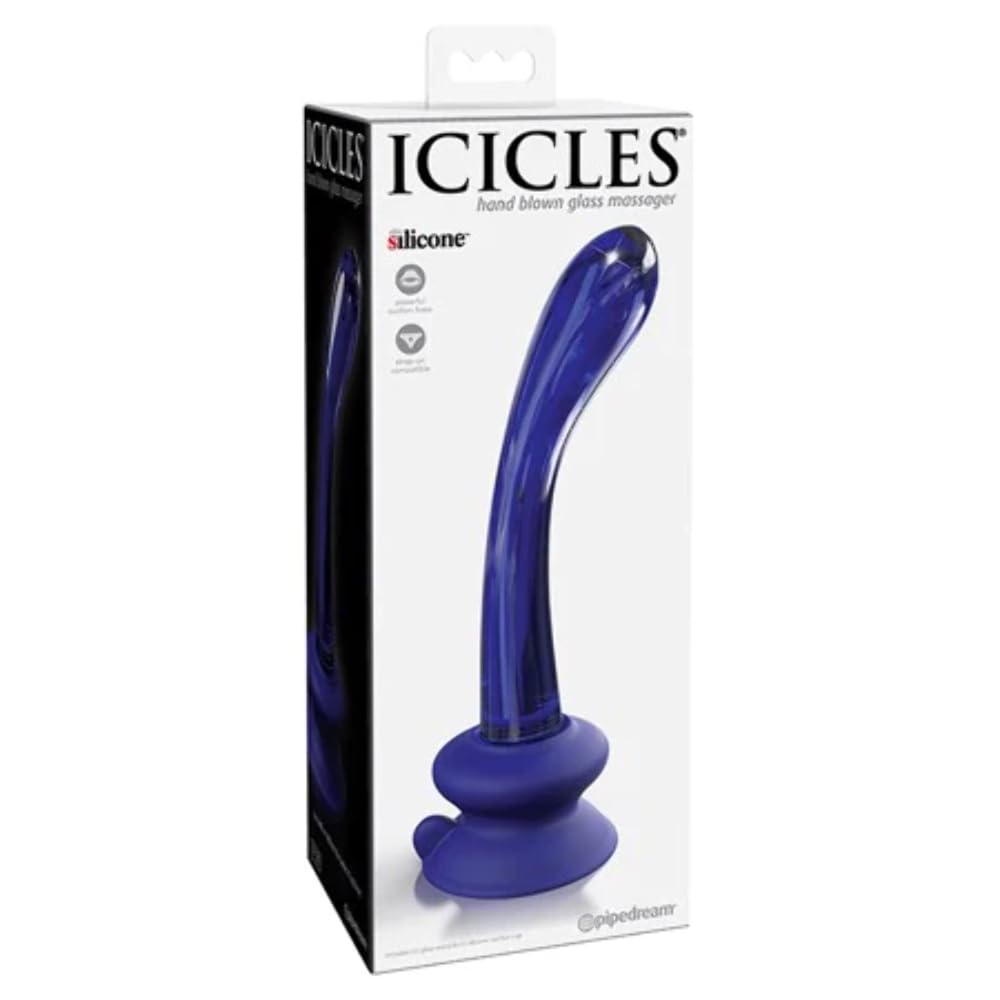 Foto 4 pulgar | Ventosa De Vidrio G-spot Wand Pipedream Icicles No. 89 Blue - Venta Internacional.