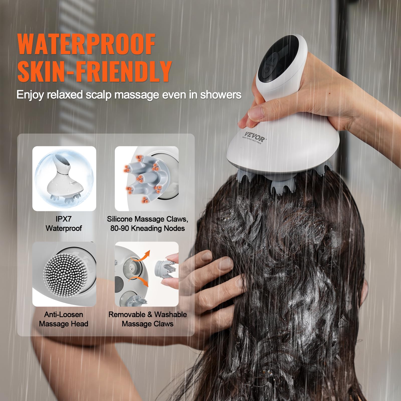 Foto 5 | Masajeador Eléctrico Vevor Para Cabello Y Cuero Cabelludo Inalámbrico Con 484 Nodos - Venta Internacional.