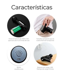 Foto 3 | Pistola De Masaje Muscular Para Relajar Aliviar El Dolor