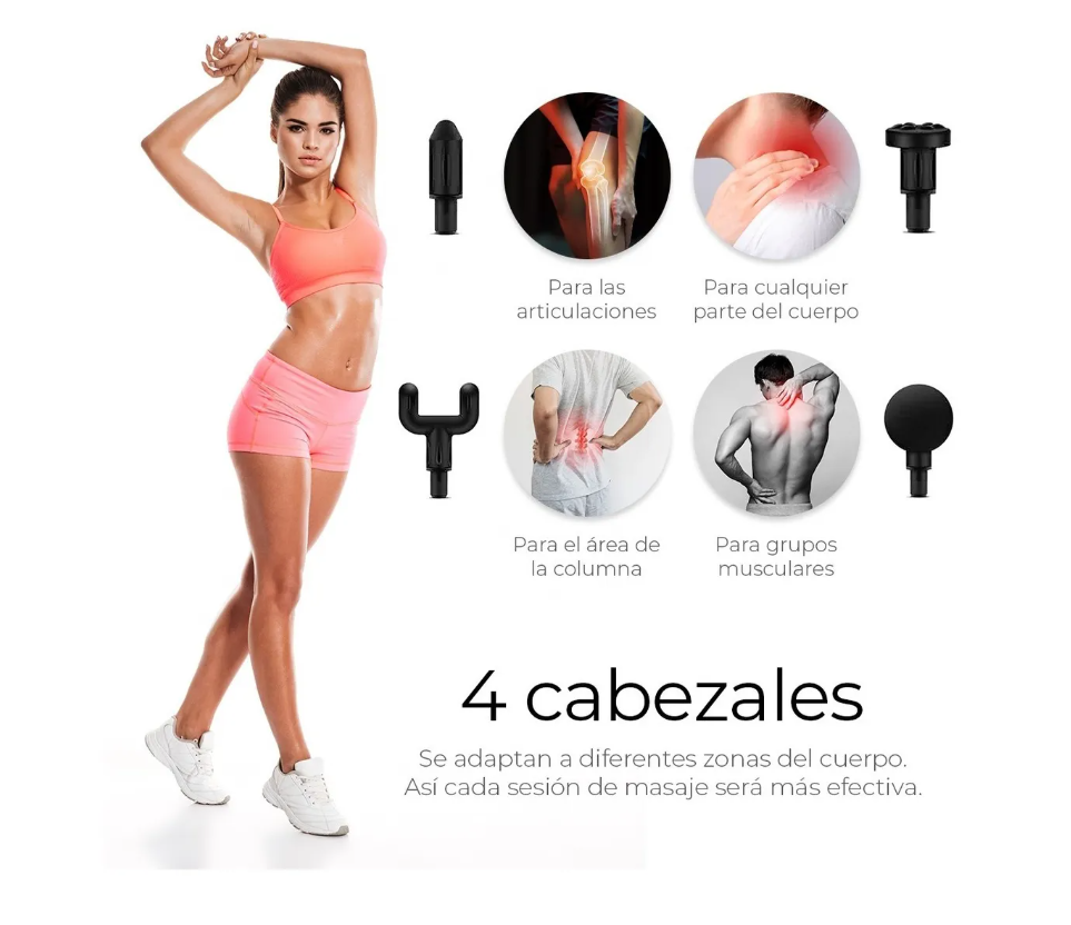 Foto 6 pulgar | Pistola De Masaje Muscular Para Relajar Aliviar El Dolor