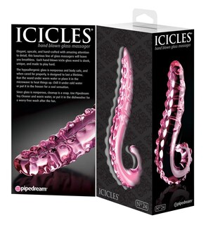 Foto 4 | Masajeador De Cristal Icicles #24, Soplado A Mano, Hipoalergénico, Pipedream - Venta Internacional.