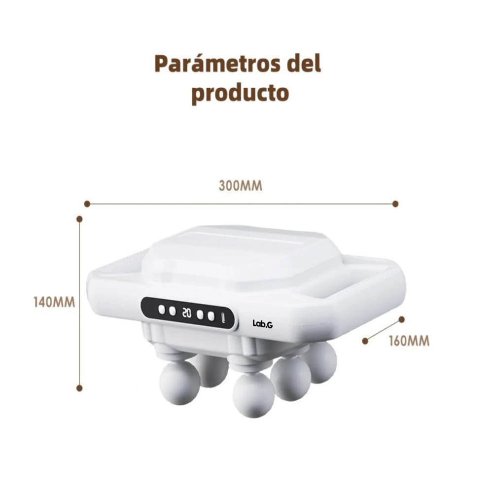 Foto 4 pulgar | Muscular Masajeador Para Relajar Aliviar El Dolor  Lab.g, Masajeadores Eléctricos Masajeadores Blanco