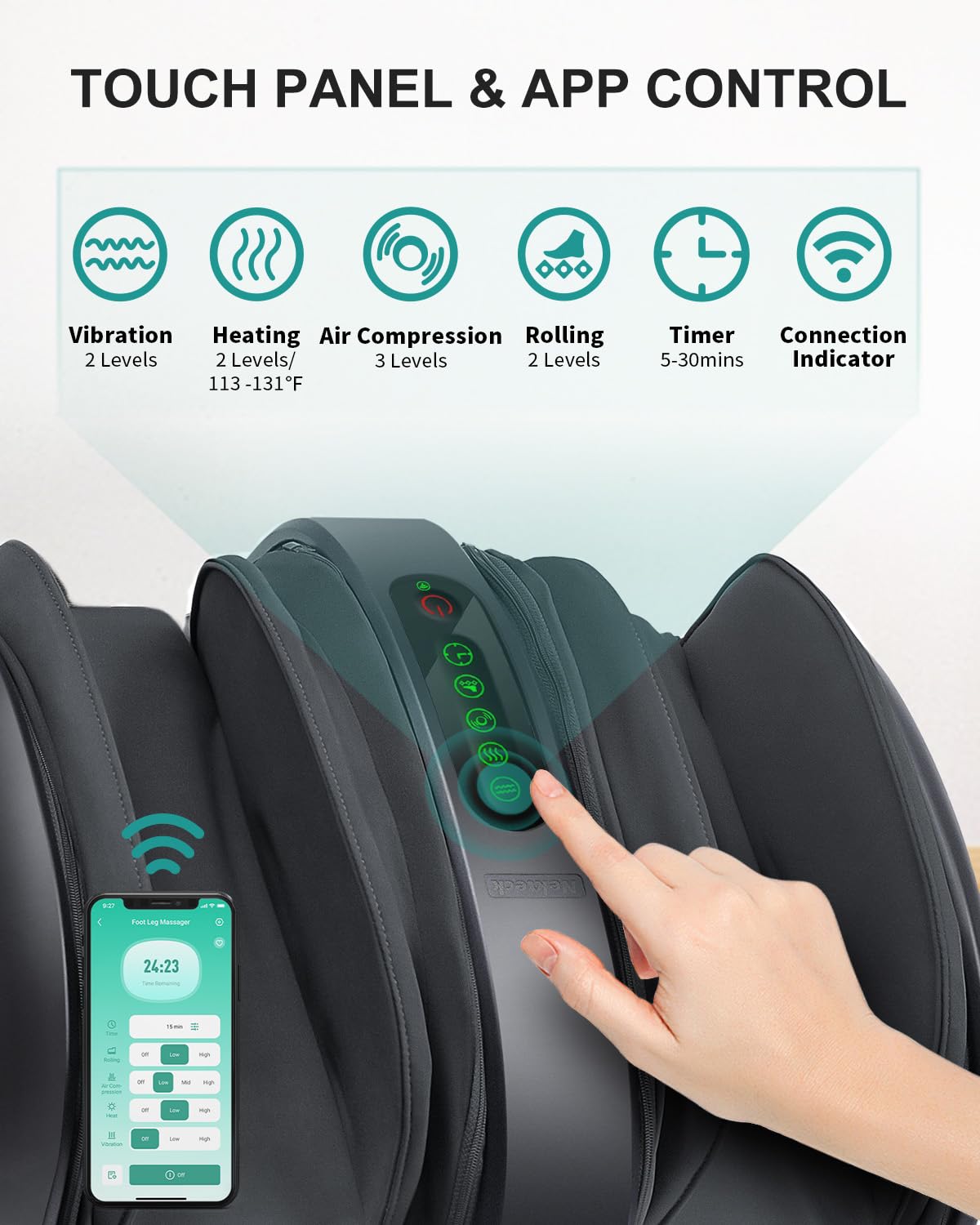 Foto 3 | Masajeador Shiatsu Para Pies Nekteck Para Aliviar El Dolor Circulatorio - Venta Internacional.