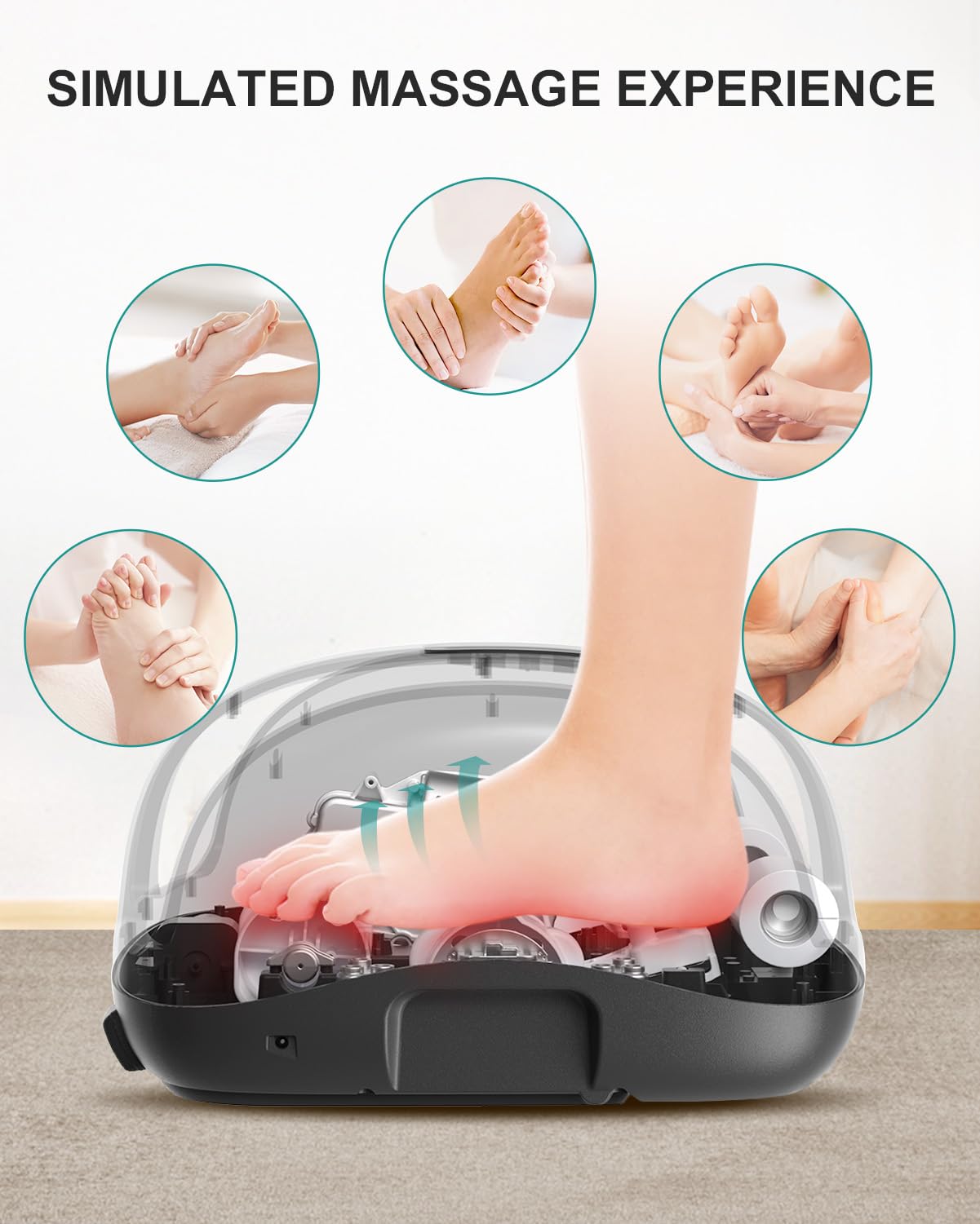 Foto 5 pulgar | Masajeador Shiatsu Para Pies Nekteck Para Aliviar El Dolor Circulatorio - Venta Internacional.