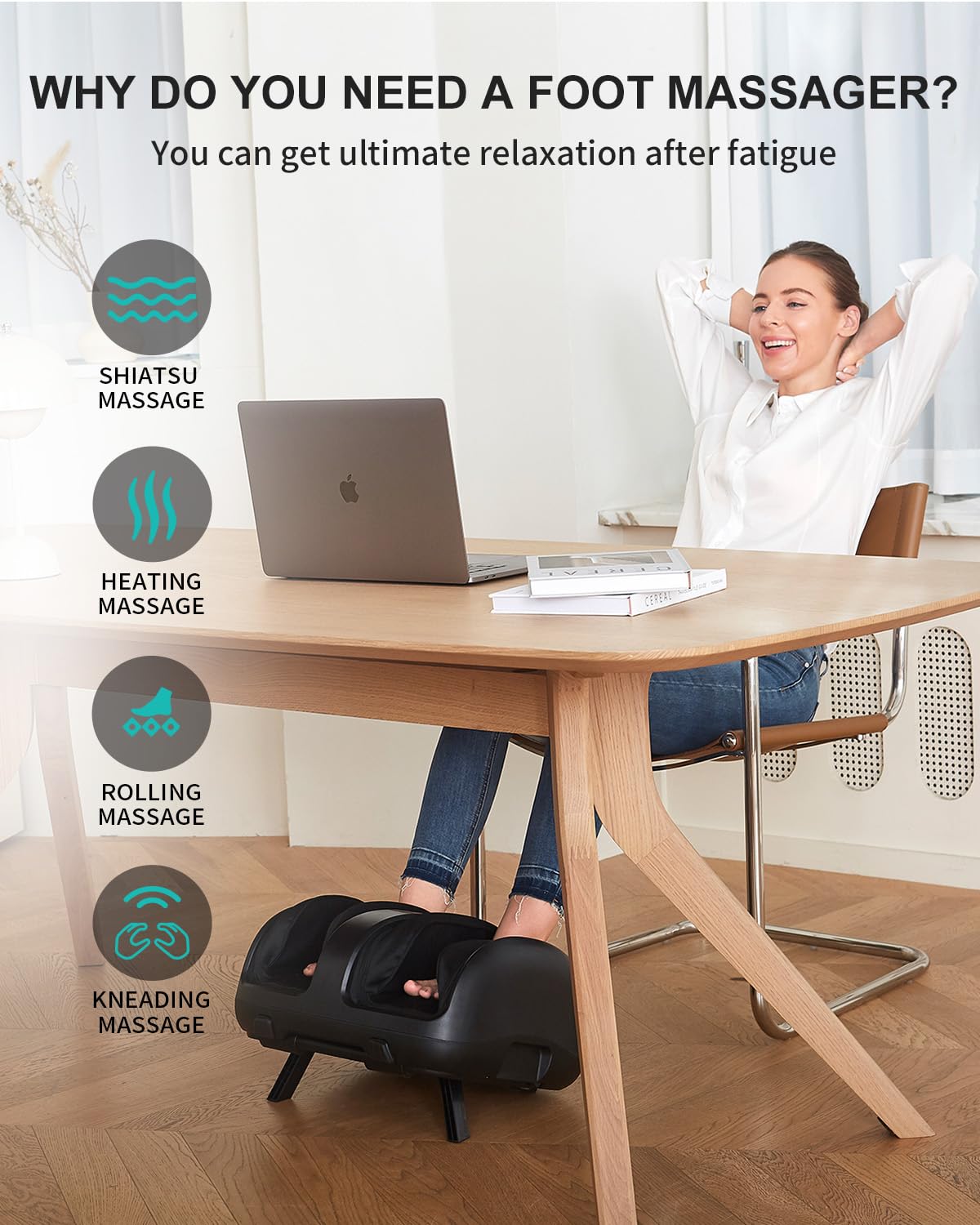 Foto 5 | Masajeador Shiatsu Para Pies Nekteck Para Aliviar El Dolor Circulatorio - Venta Internacional.