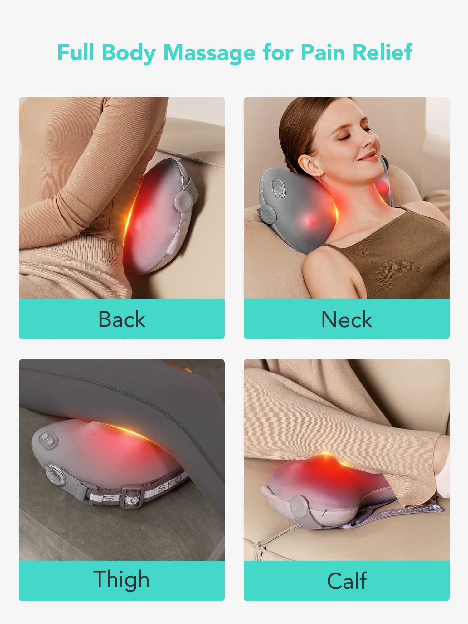 Foto 7 pulgar | Masajeador Skg T1 Pro Shiatsu Térmico Para Espalda Y Cuello Inalámbrico - Venta Internacional.