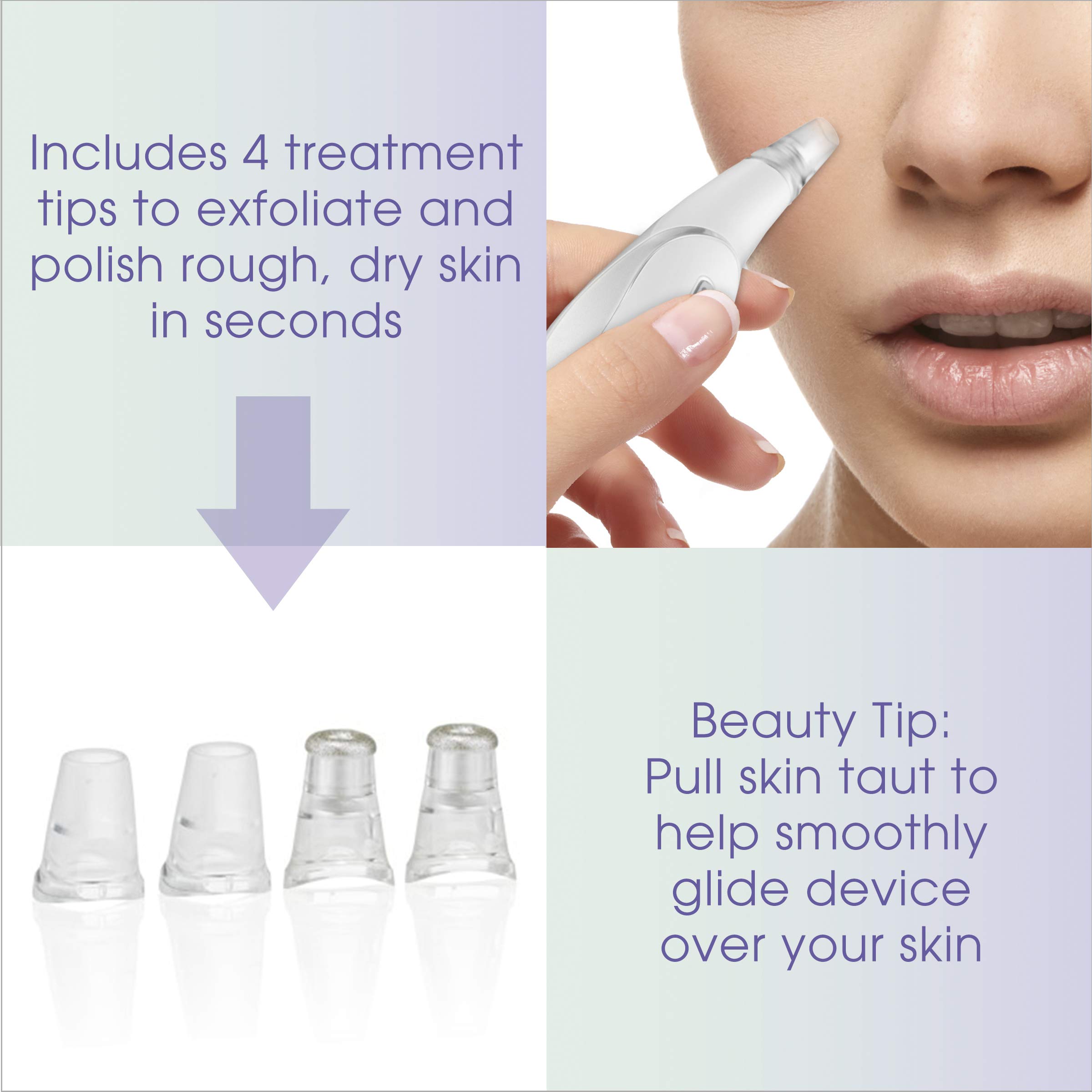 Foto 4 | Herramienta De Belleza Para Microdermoabrasión Conair True Glow Con 4 Accesorios - Venta Internacional.