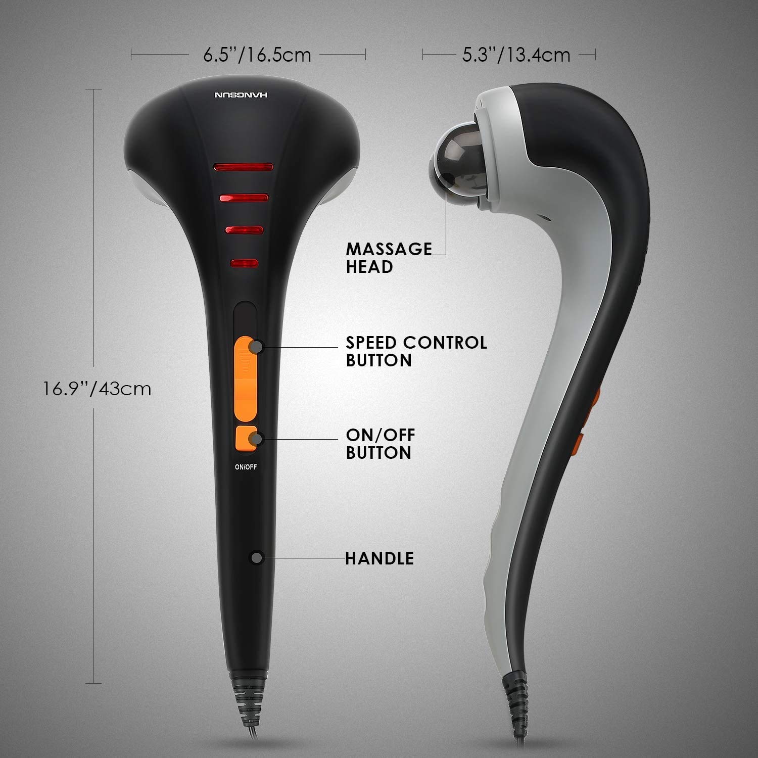 Foto 5 | Masajeador Portátil Hangsun Mg400 De Tejido Profundo Para Cuello Y Espalda - Venta Internacional.