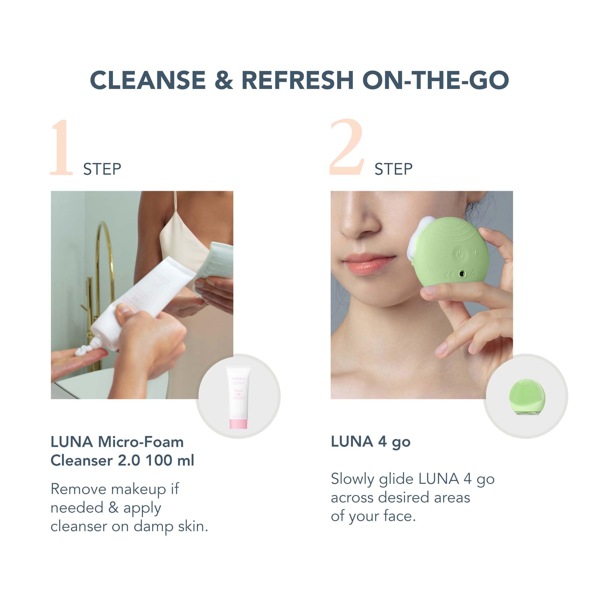 Foto 3 pulgar | Cepillo Limpiador Facial Y Masajeador Reafirmante Foreo Luna 4 Go - Venta Internacional.