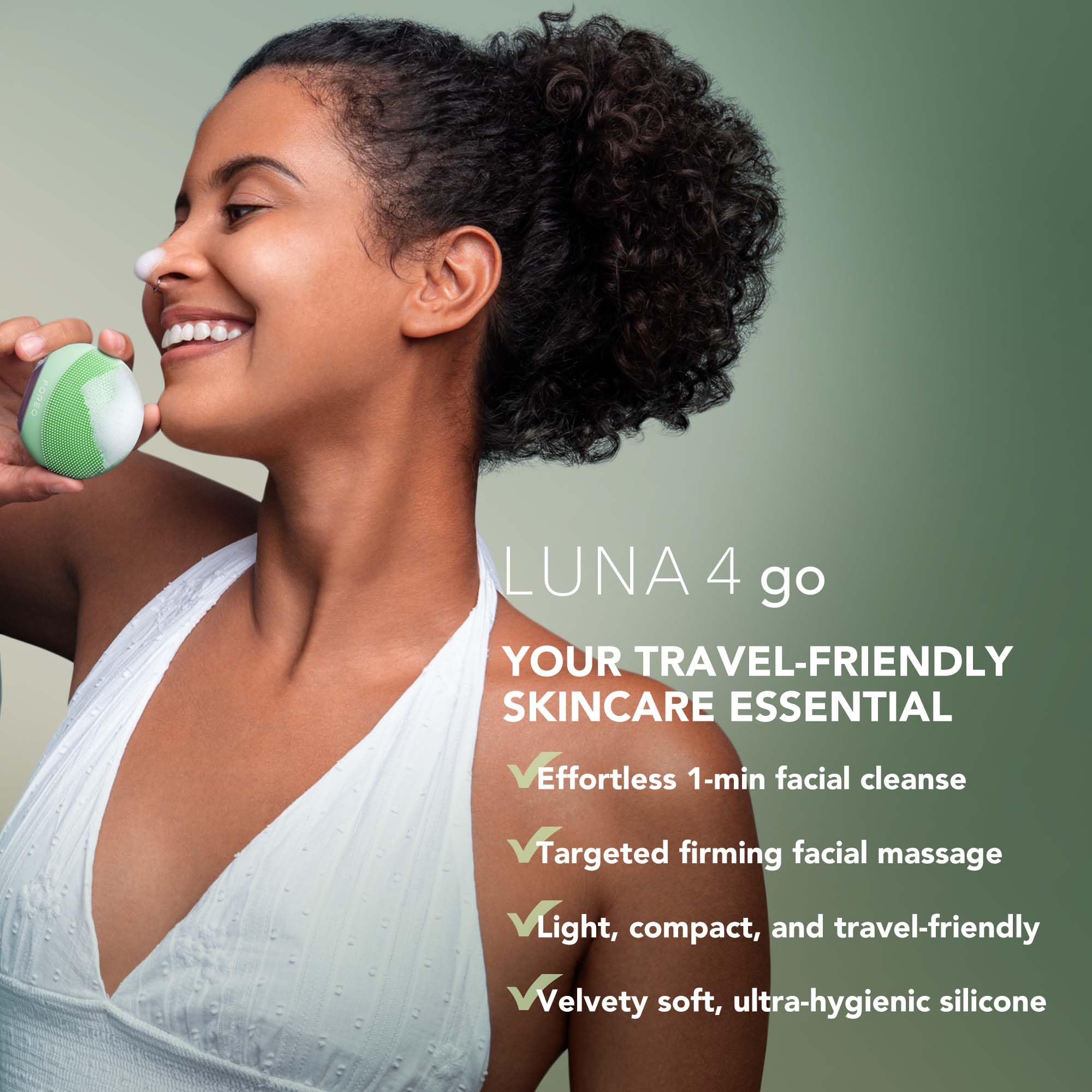 Foto 3 | Cepillo Limpiador Facial Y Masajeador Reafirmante Foreo Luna 4 Go - Venta Internacional.