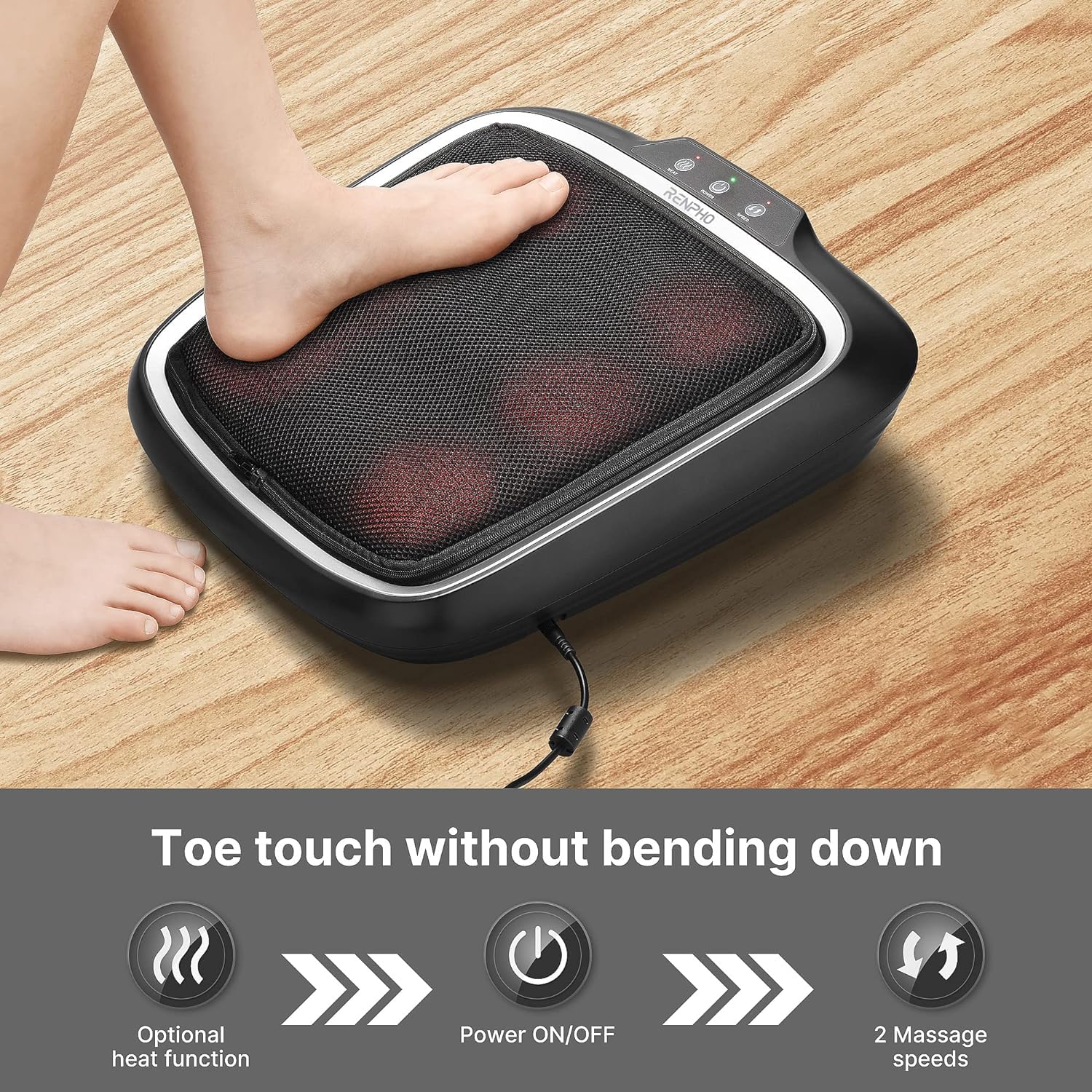 Foto 3 pulgar | Masajeador De Pies Renpho Con Calor Shiatsu Electric, Apto Para Fsa Y Hsa - Venta Internacional.