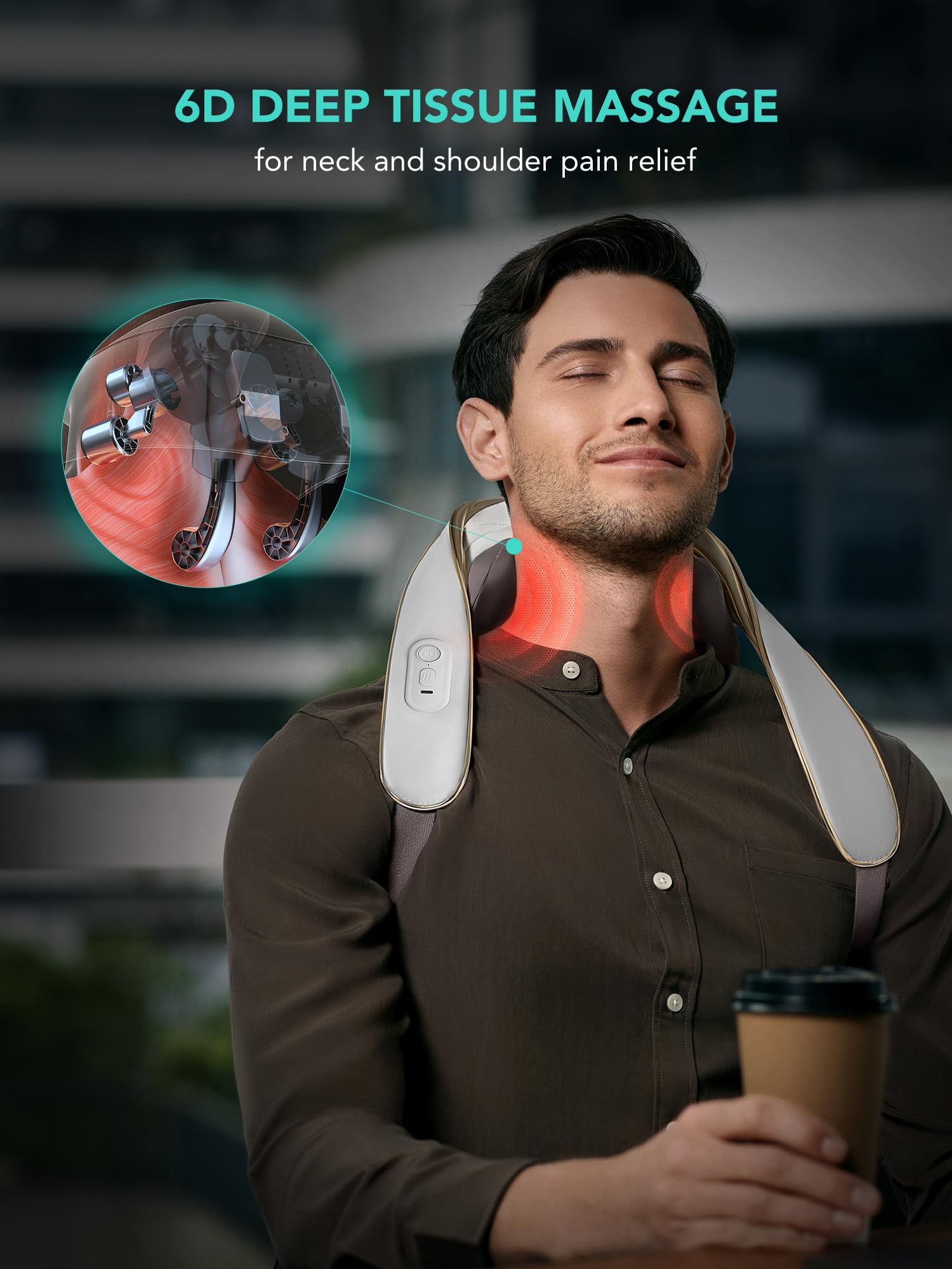 Foto 4 pulgar | Masajeador De Cuello Y Hombros Skg H5 Mini Para Aliviar El Dolor Con Calor - Venta Internacional.