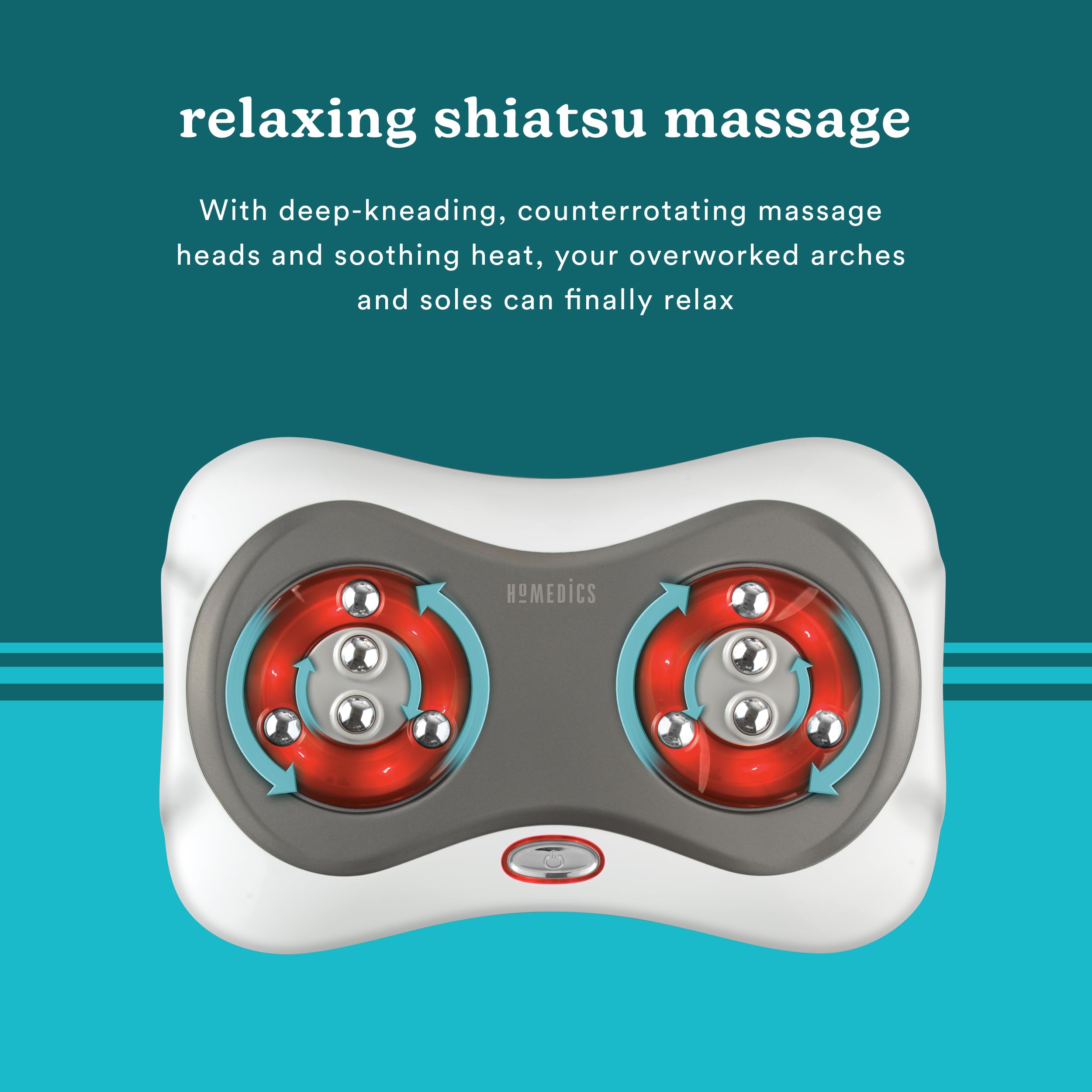 Foto 4 | Masajeador De Pies Homedics Deluxe Shiatsu Con Calor Y 10 Nodos - Venta Internacional.