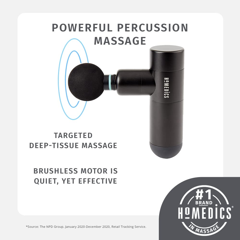 Foto 3 | Masajeador De Percusión Homedics Therapist Select Compact Con 4 Accesorios - Venta Internacional.