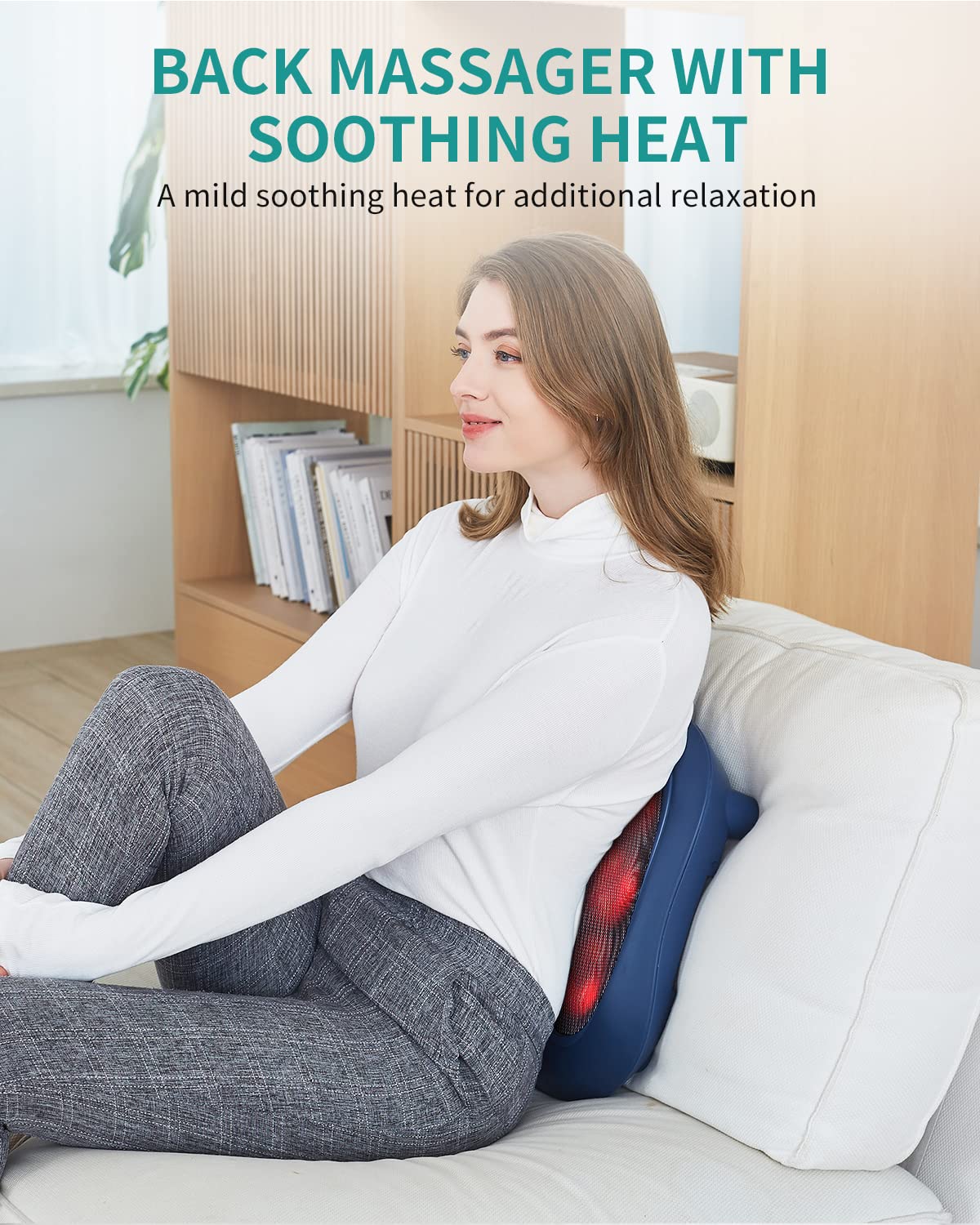 Foto 6 pulgar | Masajeador De Pies Nekteck Shiatsu Con Calefacción Eléctrica Y Heat Blue - Venta Internacional.