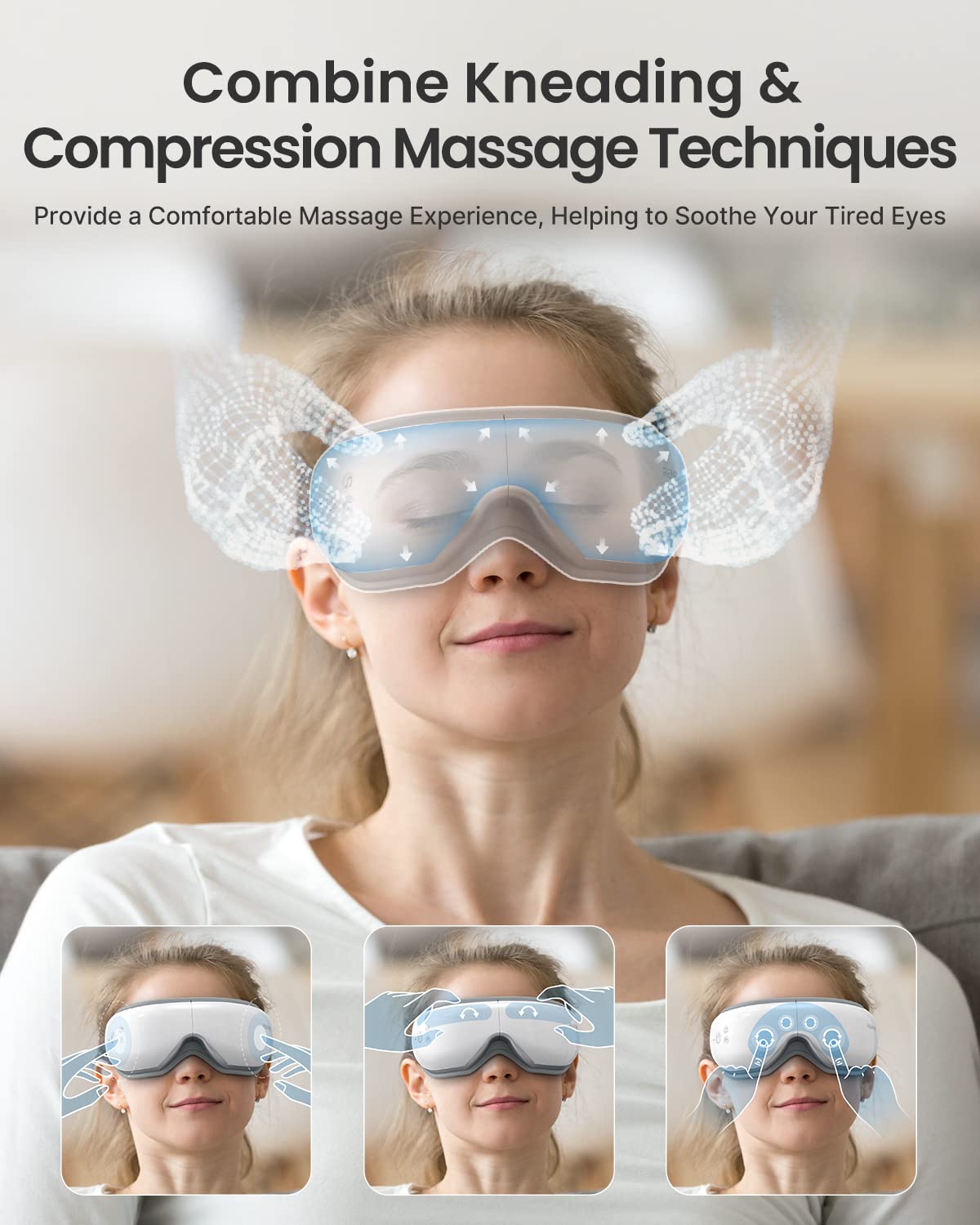 Foto 4 | Masajeador De Ojos Renpho Elegible Para Fsa/hsa Con Control De Aplicaciones, Masajeador Facial - Venta Internacional.