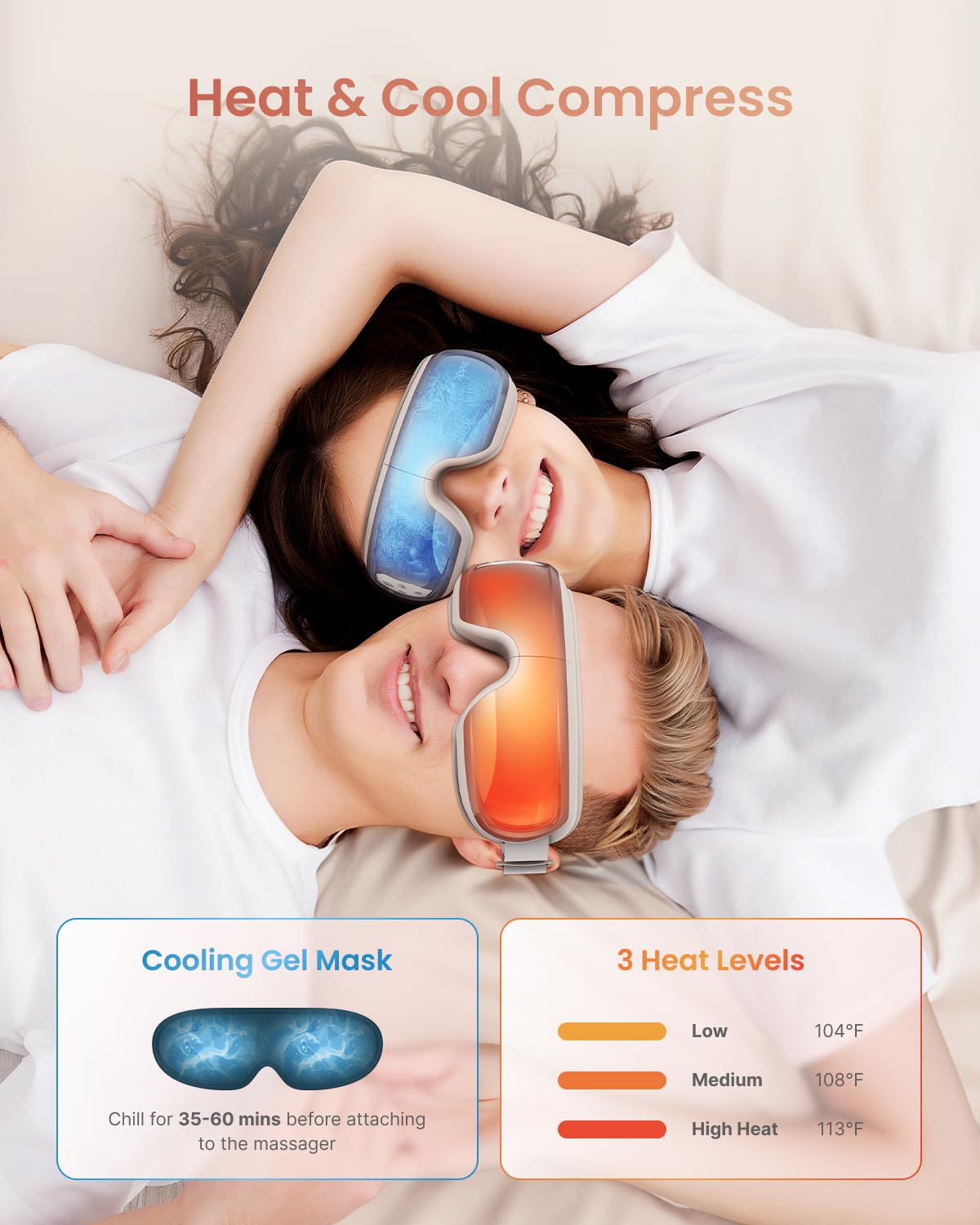 Foto 2 | Masajeador De Ojos Renpho Eyeris 3 Con Control De Calor, Refrigeración Y Voz - Venta Internacional.