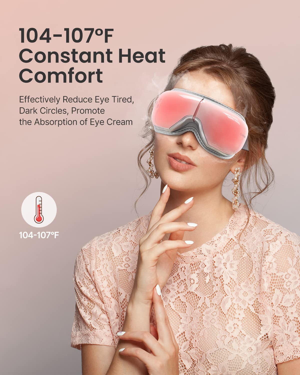 Foto 3 pulgar | Masajeador De Ojos Renpho Eyeris 1 Con Calor Para Relajarse Y Dormir - Venta Internacional.