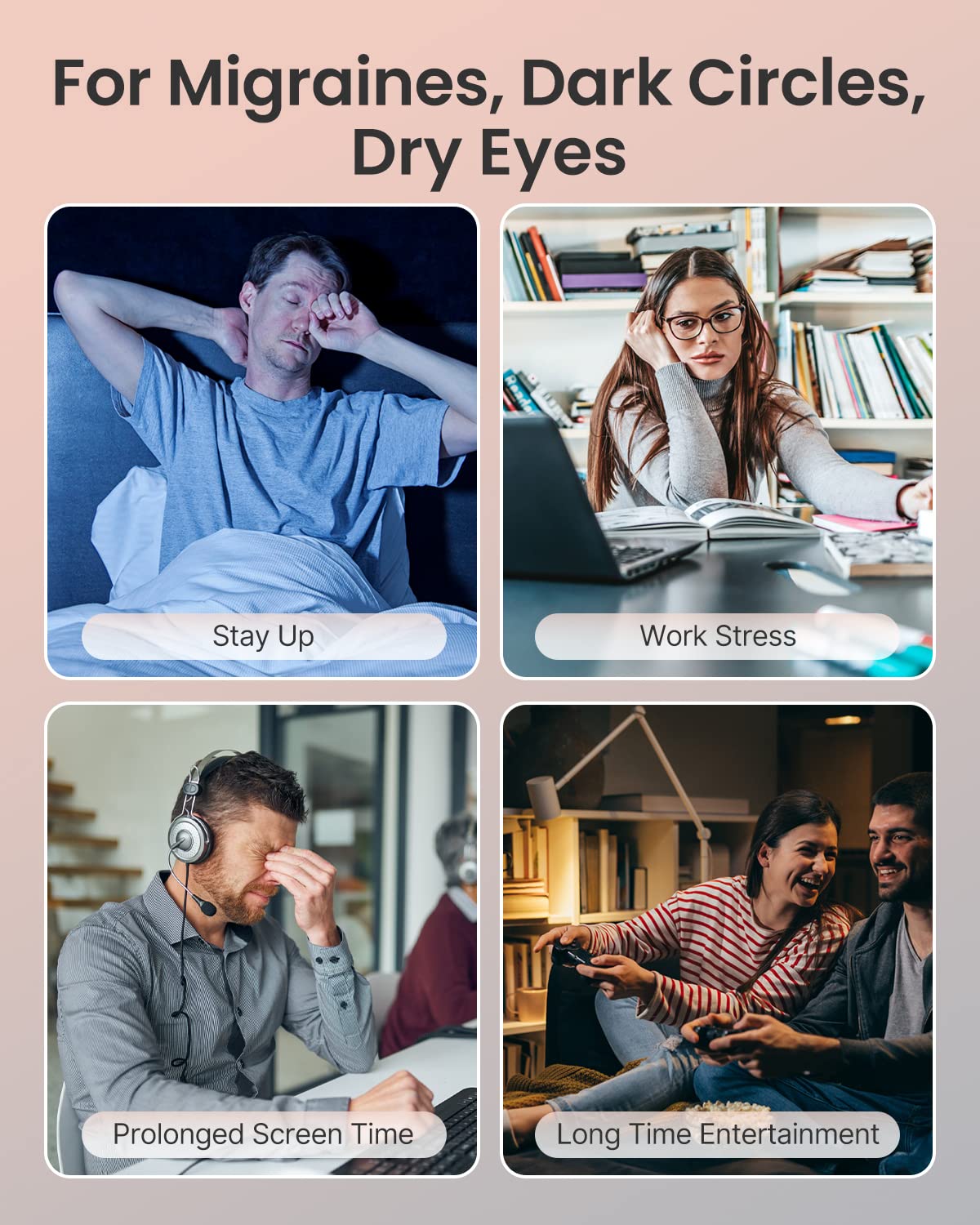 Foto 7 | Masajeador De Ojos Renpho Eyeris 1 Con Calor Para Relajarse Y Dormir - Venta Internacional.