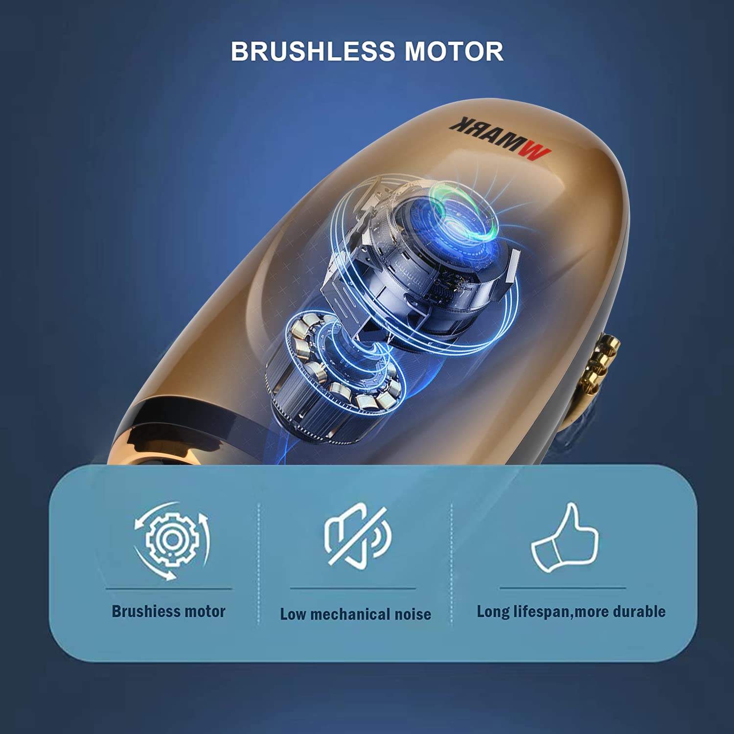 Foto 4 pulgar | Masajeador De Mano Wmark Barber Massager Inalámbrico 2600 Mah - Venta Internacional.
