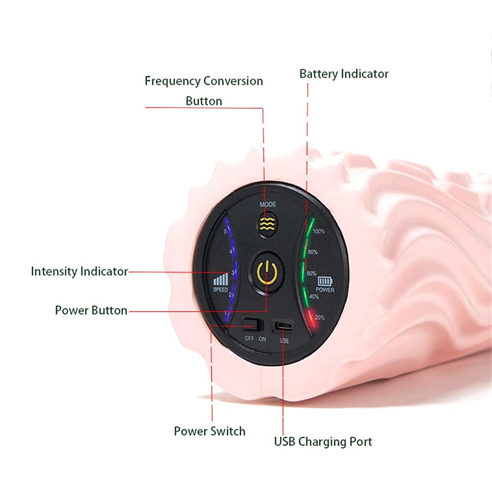 Foto 4 | Rodillo De Espuma Vibratorio Alunyan Electric Fitness Yoga De 5 Velocidades - Venta Internacional.