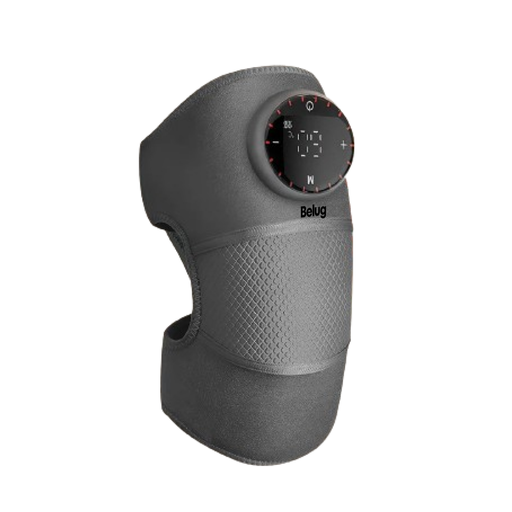 Foto 2 pulgar | Eléctricos Masajeador De Rodilla Infra Calor Vibración 3en1 Belug, Gris