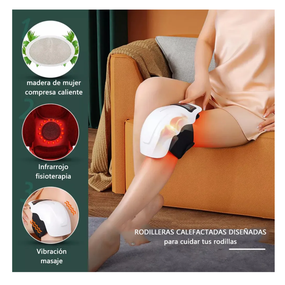 Foto 5 pulgar | Masajeador De Rodilla Fisioterapia Masajeadores Eléctricos Belug,  Blanco