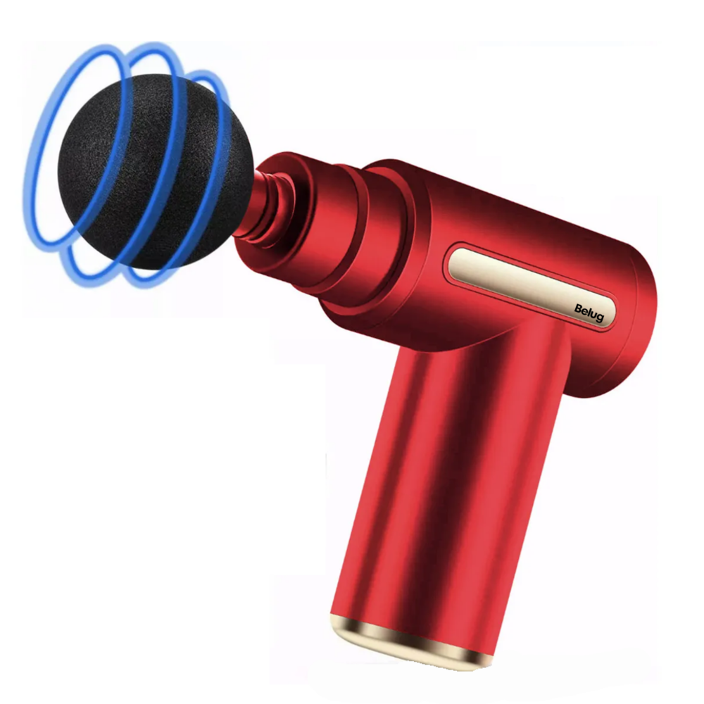 Foto 1 | Pistola De Masaje Muscular Para Relajar Belug, Rojo