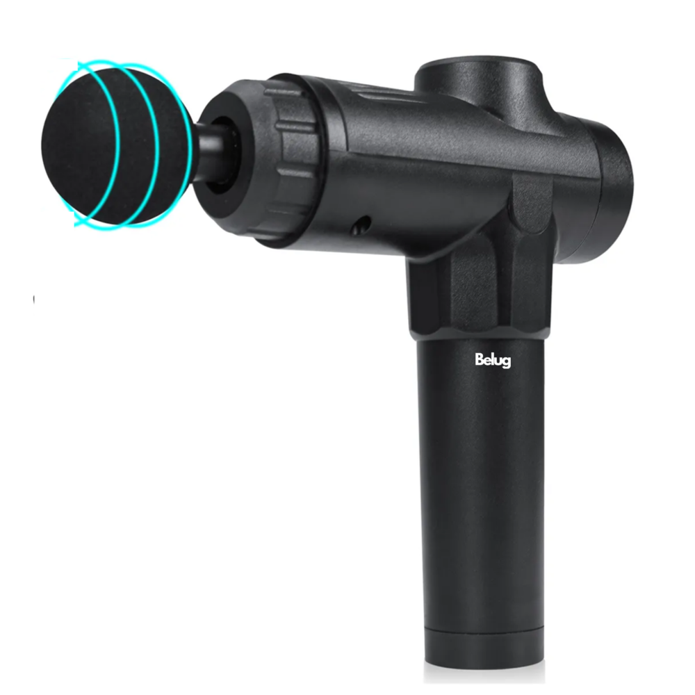 Foto 2 pulgar | Masajeadores Eléctricos Pistola De Masaje Muscular 8 Cabezales Belug, Negro