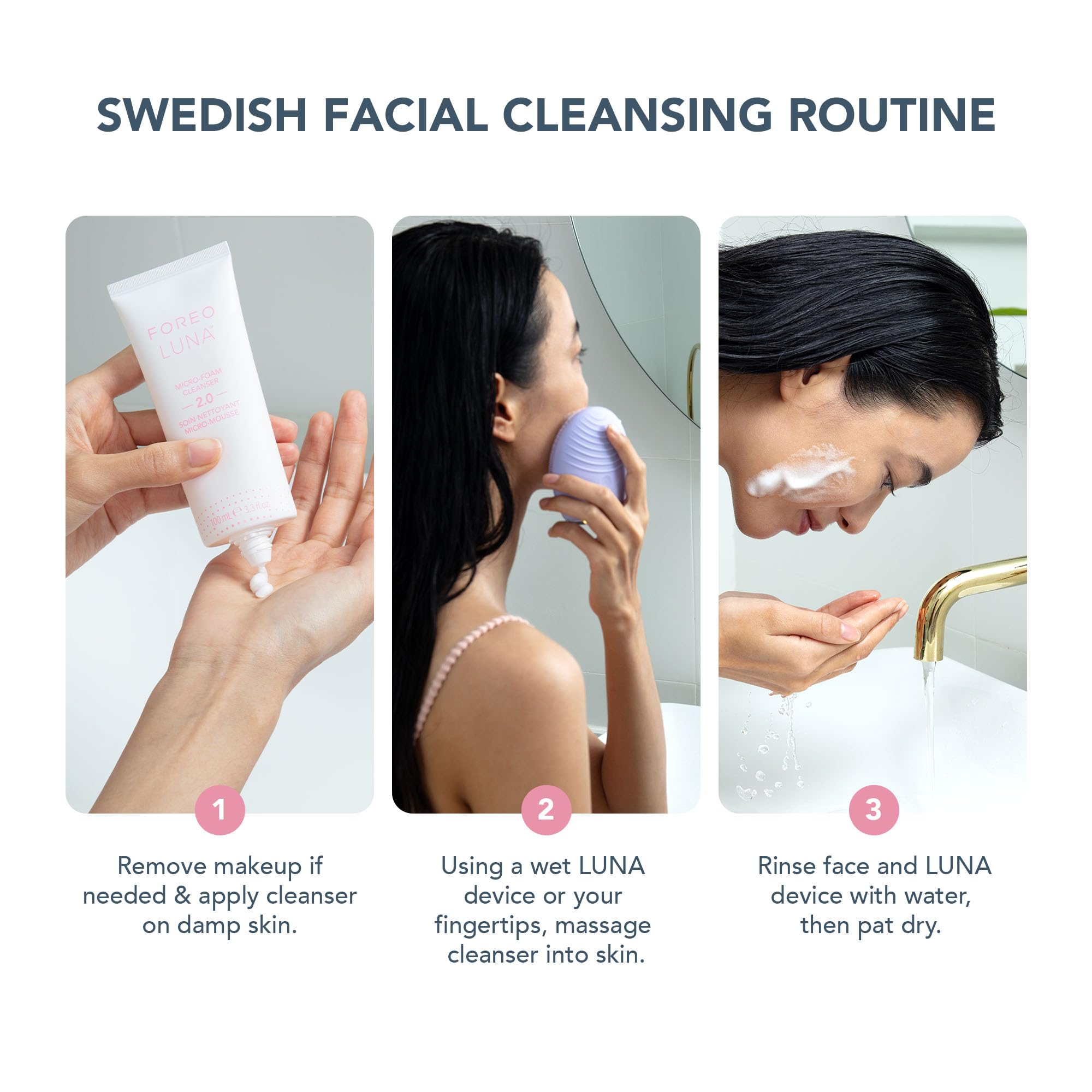 Foto 3 pulgar | Cepillo De Limpieza Facial Foreo Luna 4 Sensitive Con Limpiador - Venta Internacional.