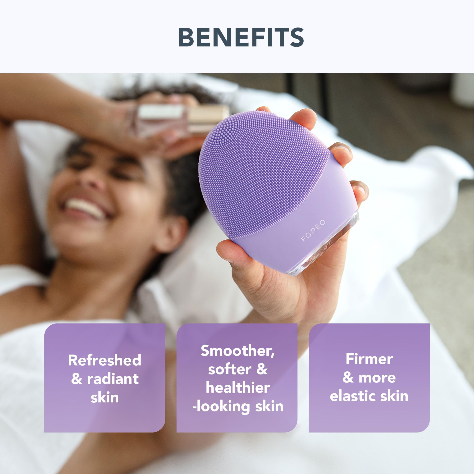 Foto 5 | Cepillo De Limpieza Facial Foreo Luna 4 Sensitive Con Limpiador - Venta Internacional.