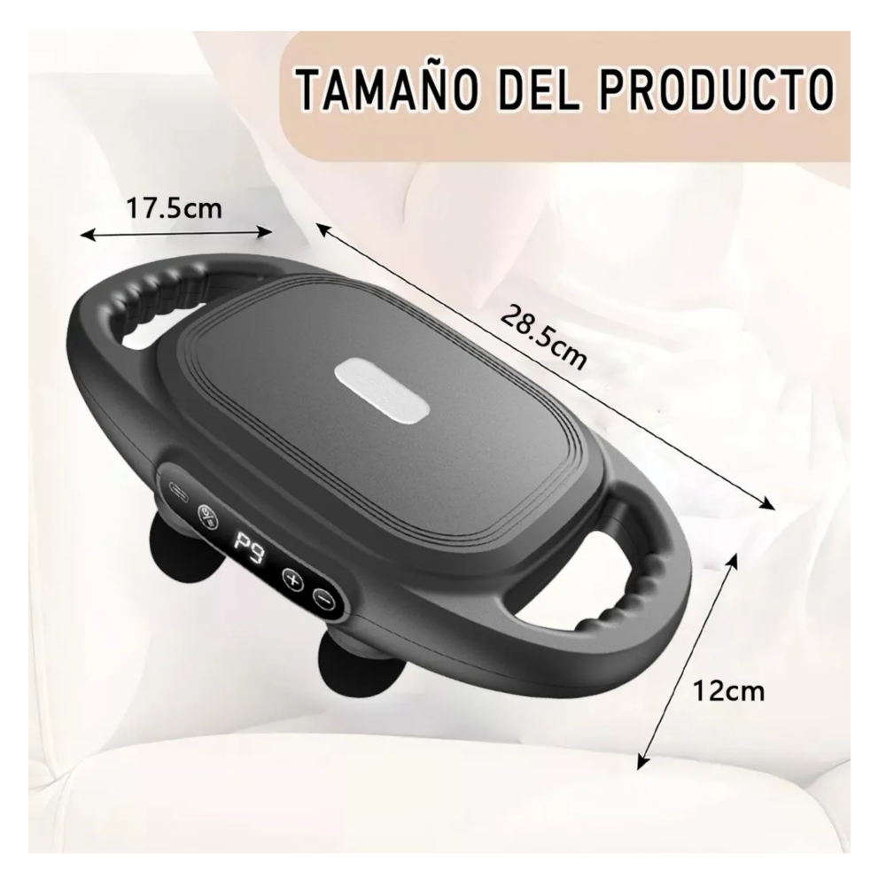 Foto 5 pulgar | Masajeador Eléctrico Muscular Corporal Espalda De Masaje Belug, Negro