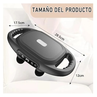 Foto 4 | Masajeador Eléctrico Muscular Corporal Espalda De Masaje Belug, Negro