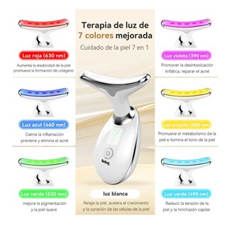 Foto 2 | Masajeador Facial Ultrasónico 5 Es 1 Ems Vibración D/af Belug, Blanco