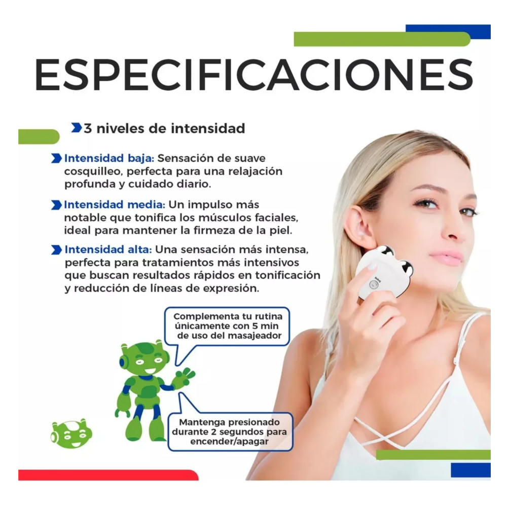 Foto 4 pulgar | Masajeador De Microcorriente De La Piel Y La Cara Belug, Negro
