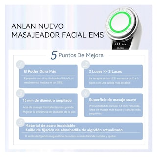 Foto 3 | Electroestimulador Facial Multifuncional Ultrasónico Lab.g, Blanco