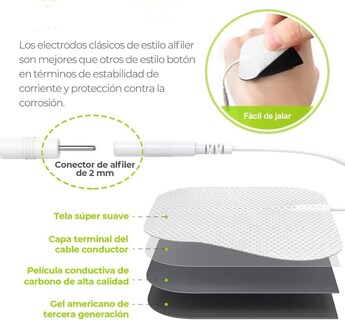 Foto 3 | Electro Estimulador Lab.g 60 Modos Masaje Recargable Silver Colorgris Blanco