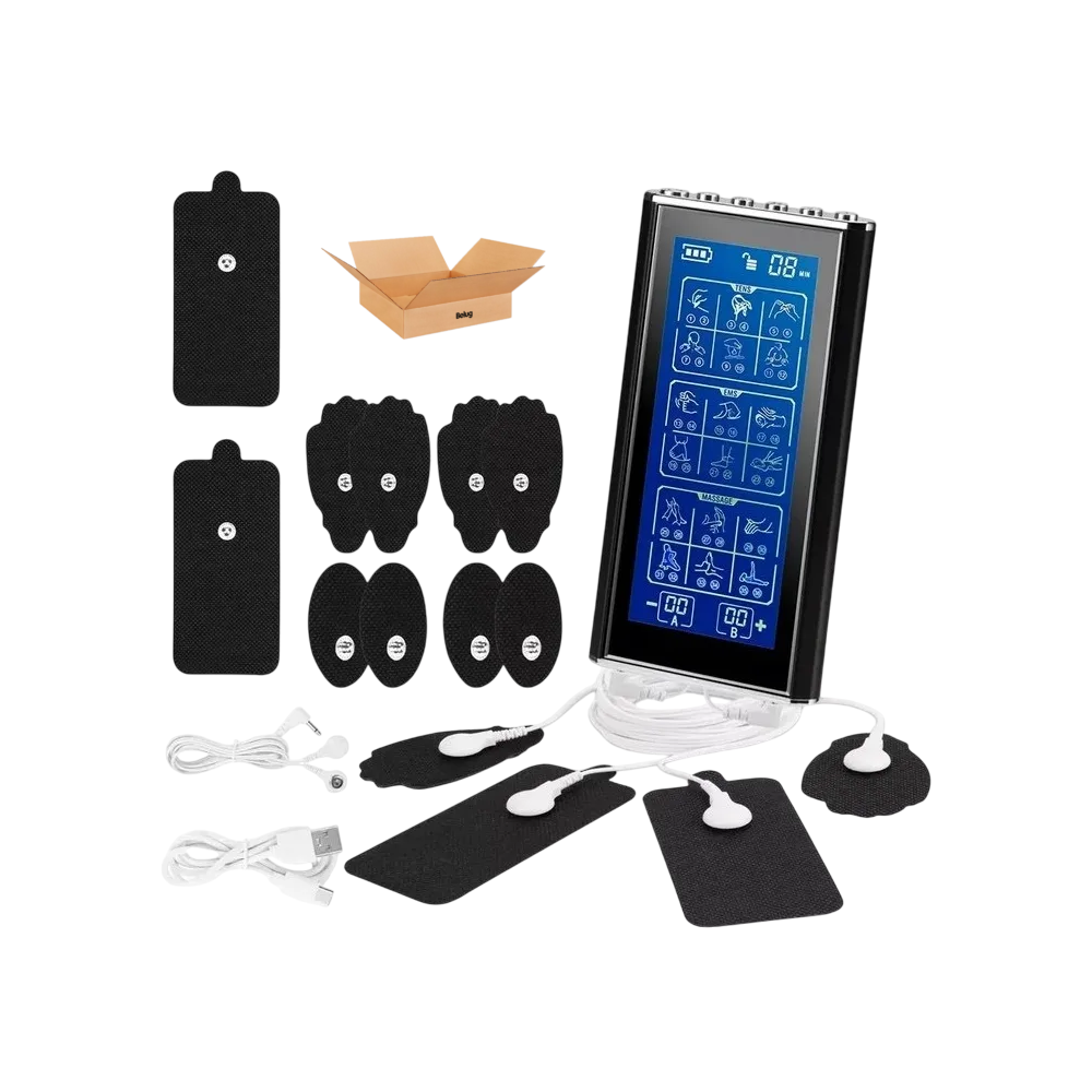 Foto 2 pulgar | Estimulador Eléctrico Recargable Ems Tens 36 Modos 10 Parche Negro