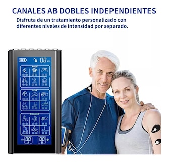 Foto 3 | Estimulador Eléctrico Recargable Ems Tens 36 Modos 10 Parche Negro