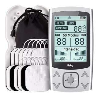 Foto 1 | Electro Estimulador Belug 60 Modos Masaje Recargable Silver Colorgris Blanco