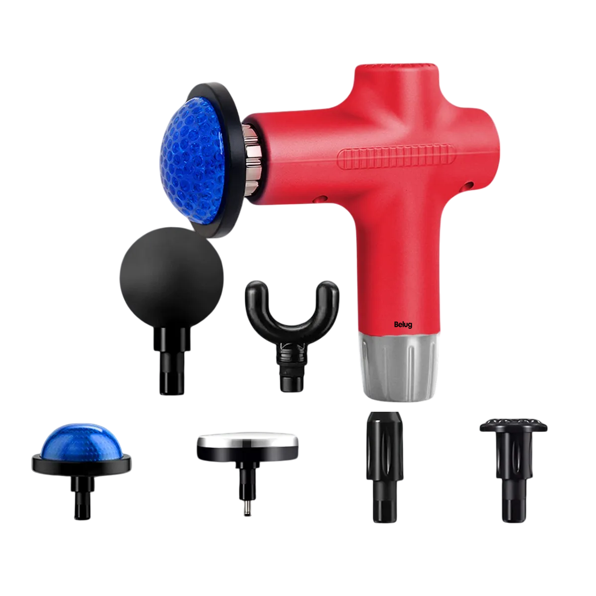 Foto 2 pulgar | Pistola De Masaje Eléctrico Belug Rojo